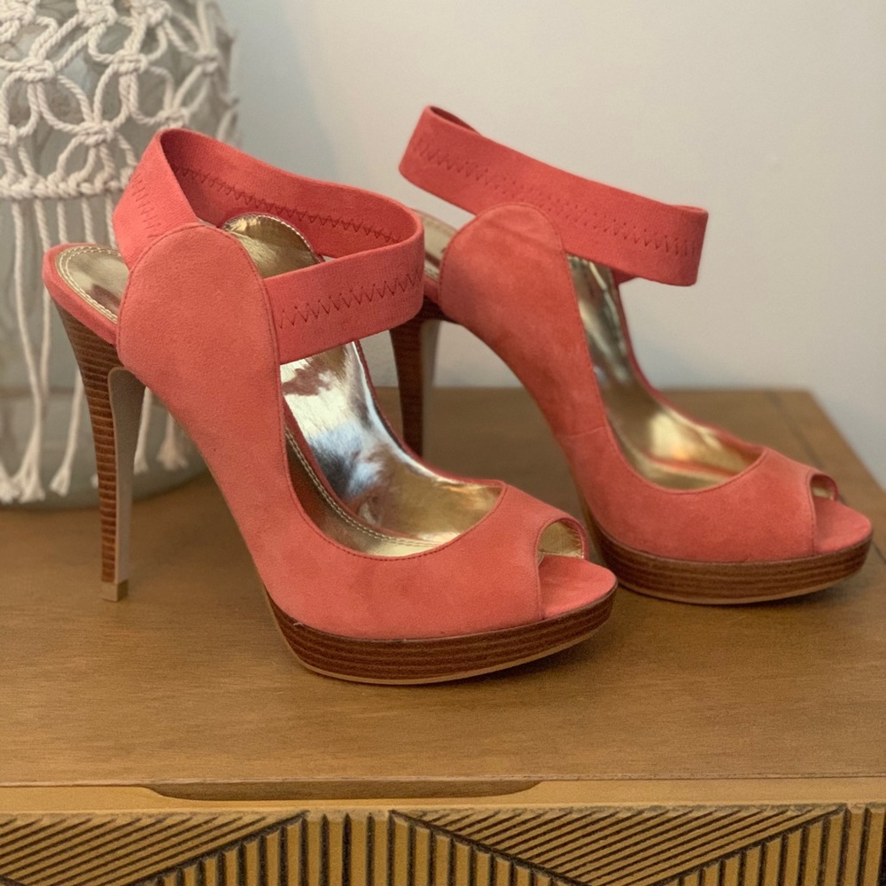 Never Worn 7.5 coral heels